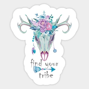 💚💜😍 Find your tribe (boho) Sticker
